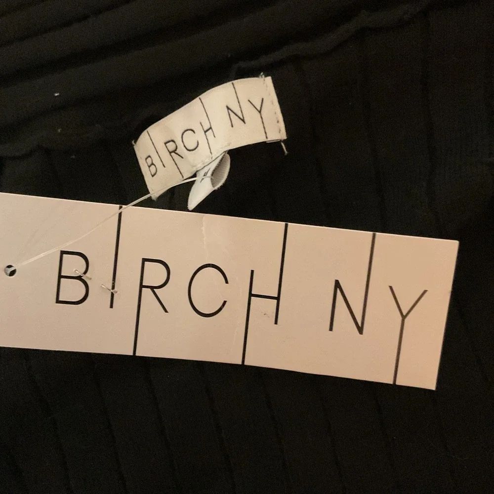 BIRCH NY Women's Ribbed Long Sleeve Open-Front Cardigan Black Size Medium‎ NWT